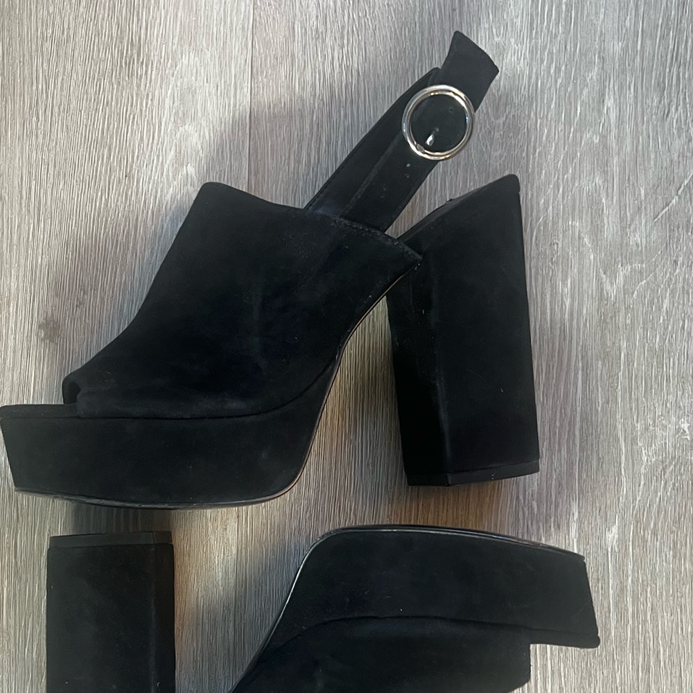 Steve Madden - Carter Slingback Chunky Heel Open Toe Mules